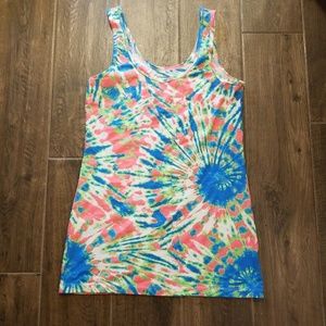 Tie dye-look camisole tank top